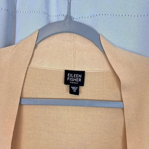Eileen Fisher Women’s Open Front Long Sleeve Silk Blend Cardigan Size 1X - Picture 3 of 6